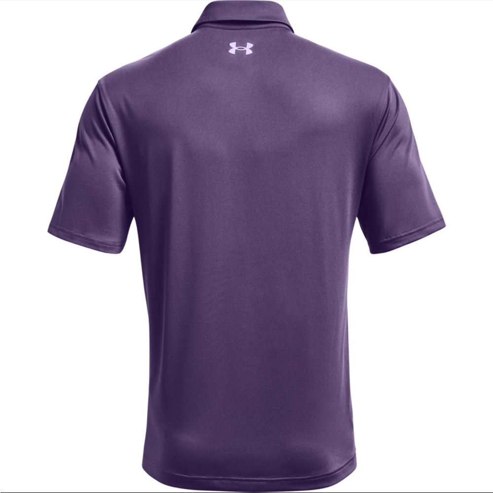 Under Armour Men’s The Playoff Polo Bodega Purple Stripe Size XL - Picture 2 of 8